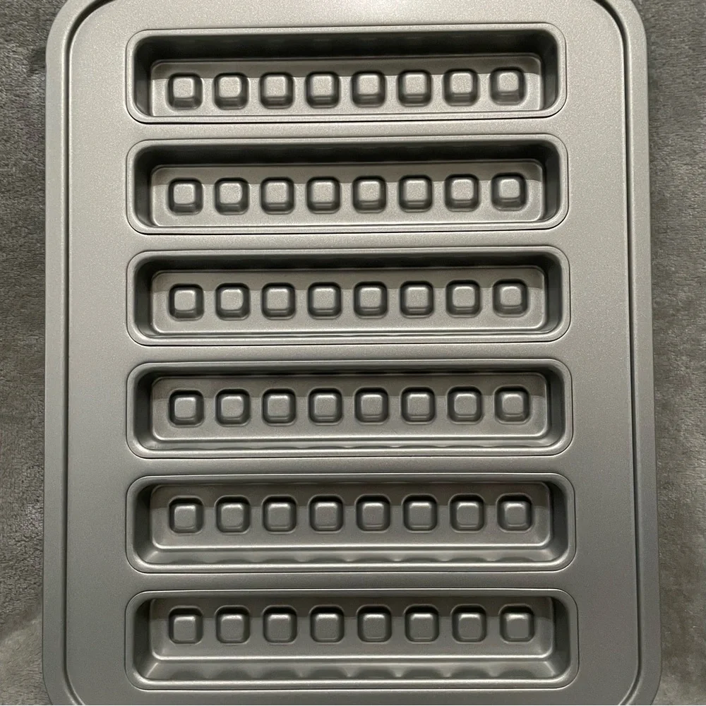 Pampered Chef Brownie Bite & Waffle Stick Pans Set Nonstick Bakeware Lot